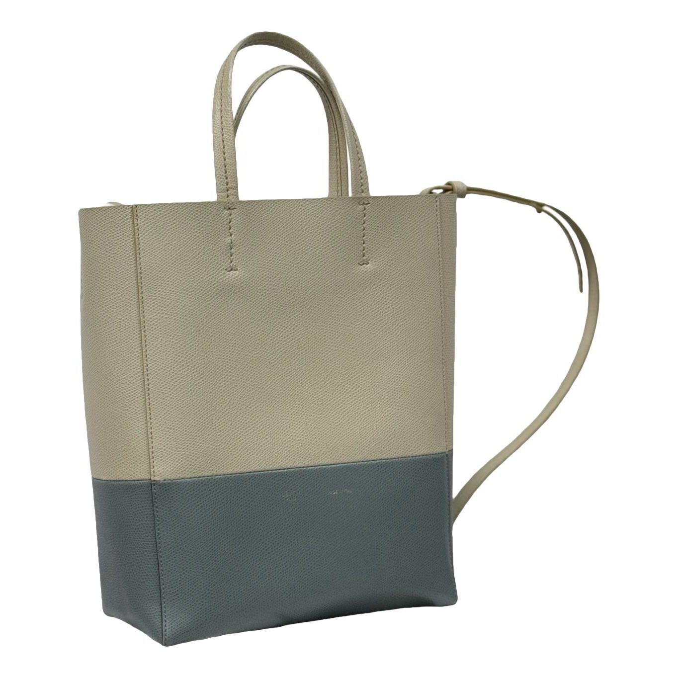 Cabas Vertical leather handbag