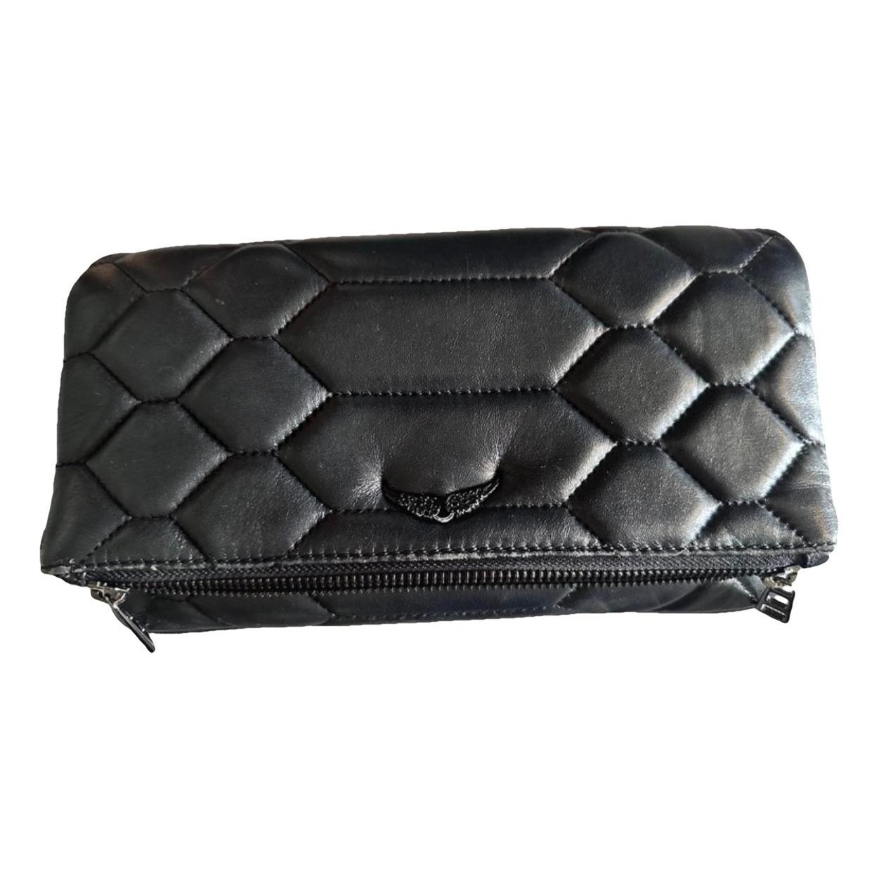 Rock leather clutch bag