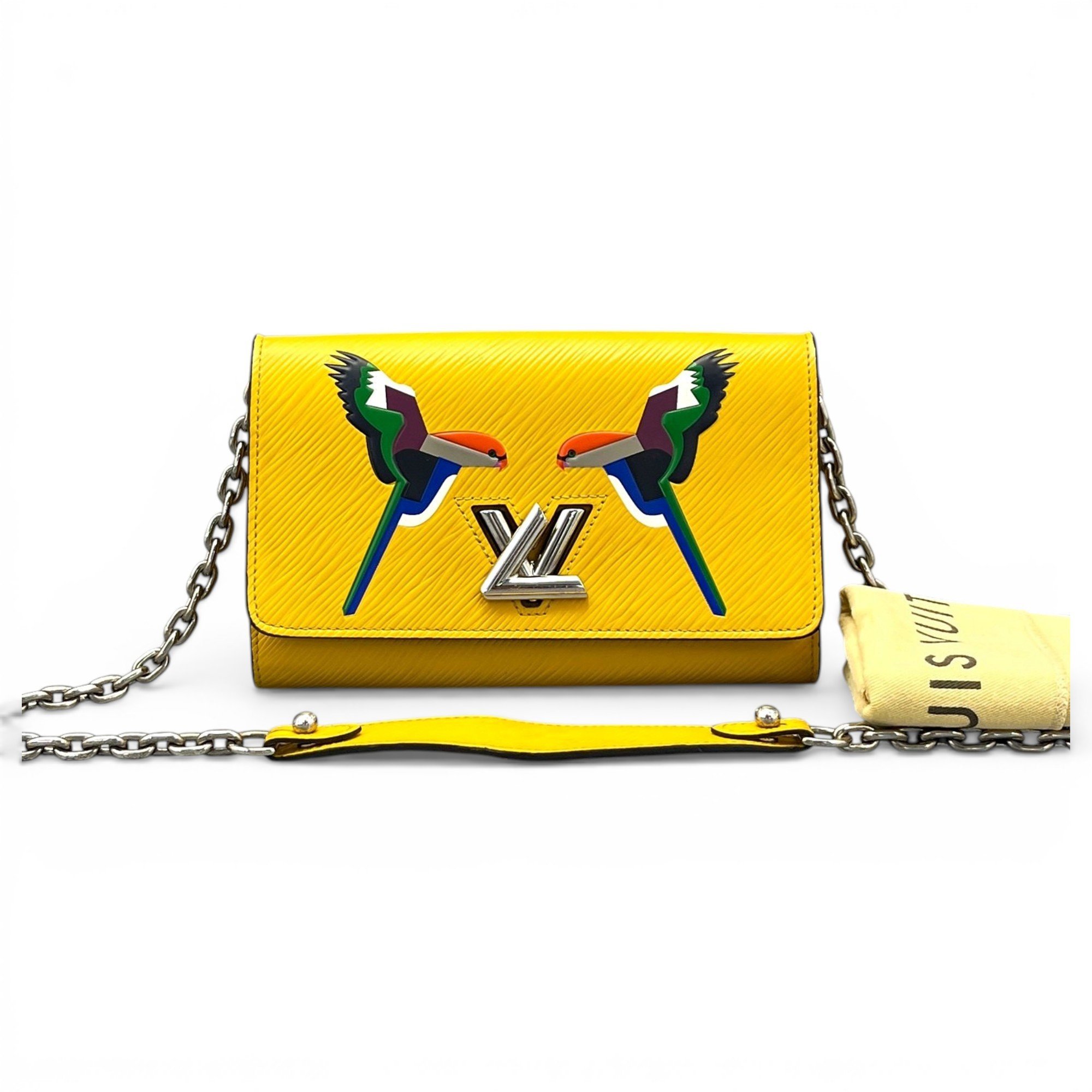Twist leather handbag