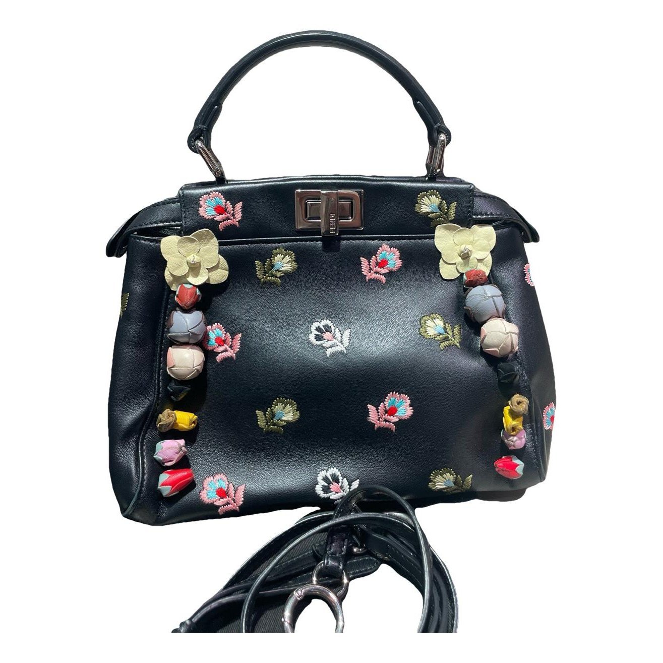 Peekaboo leather handbag