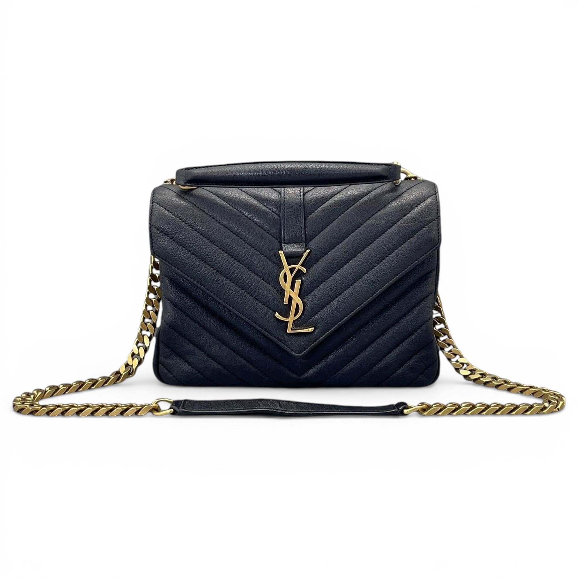 Collége monogramme leather handbag