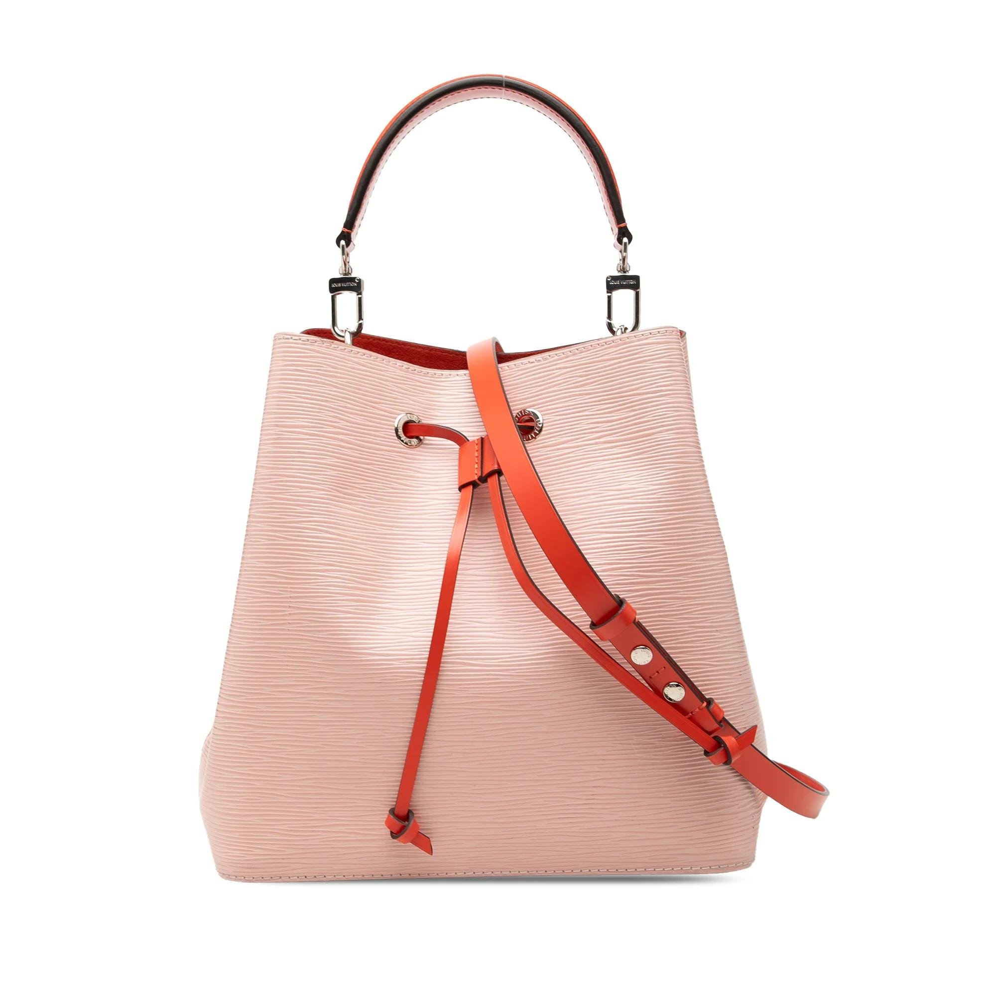 Bucket leather handbag