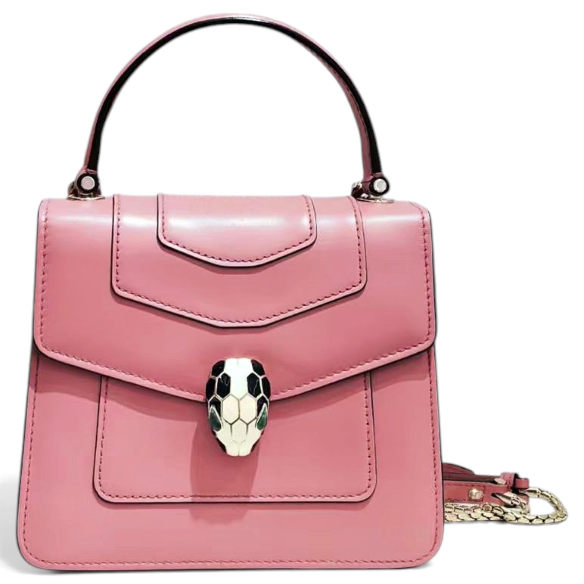 Serpenti leather handbag