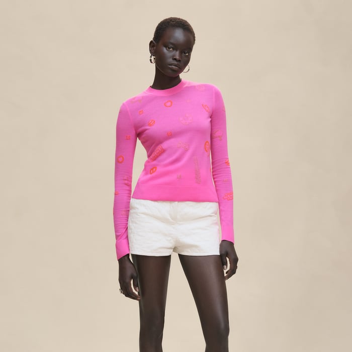 Rose Sakura "Candy Libris" Light Long-sleeve Sweater