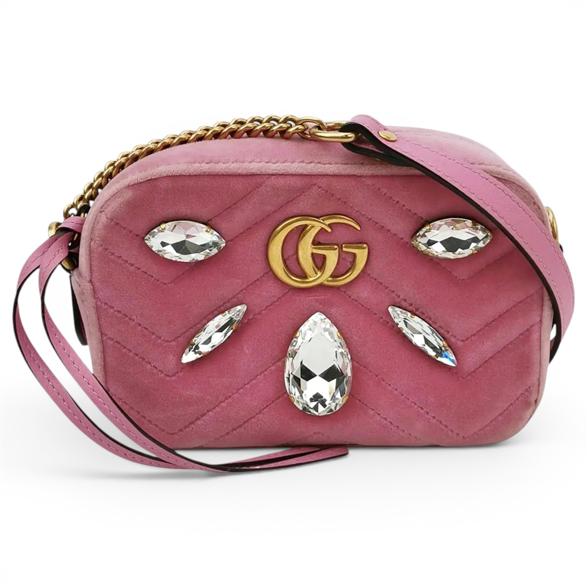 GG Marmont velvet crossbody bag