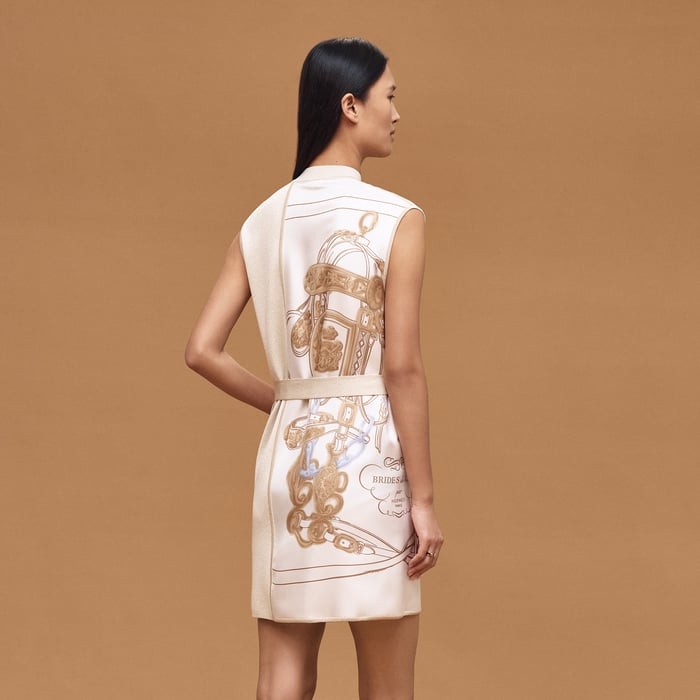 Blanc Nacre "Brides De Gala" Wraparound Dress