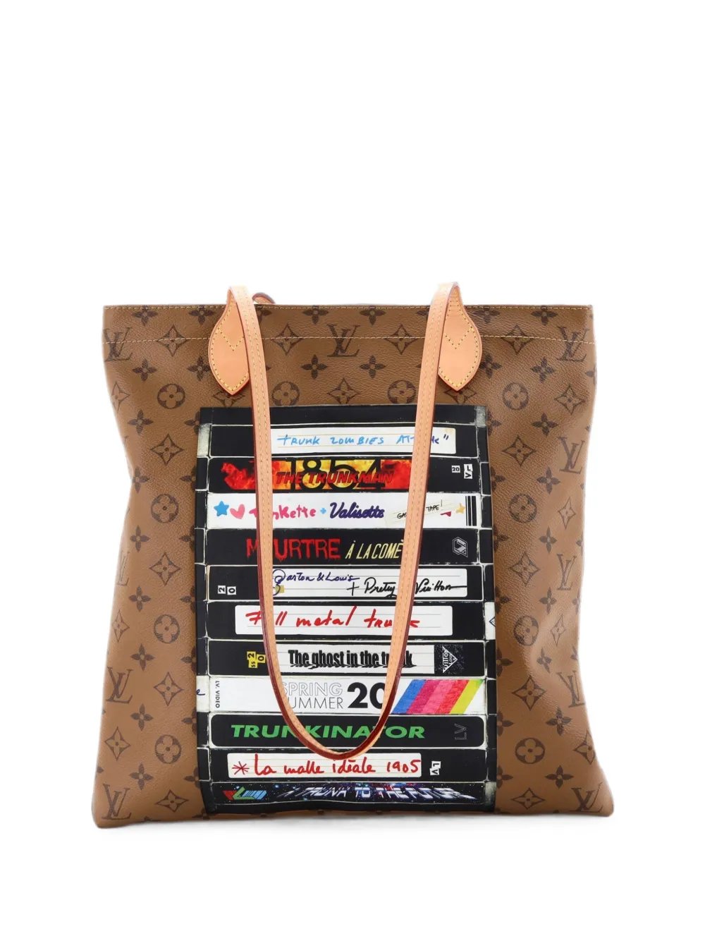 Carry It Limited Edition Video Tape Reverse Monogram Canvas tote bag