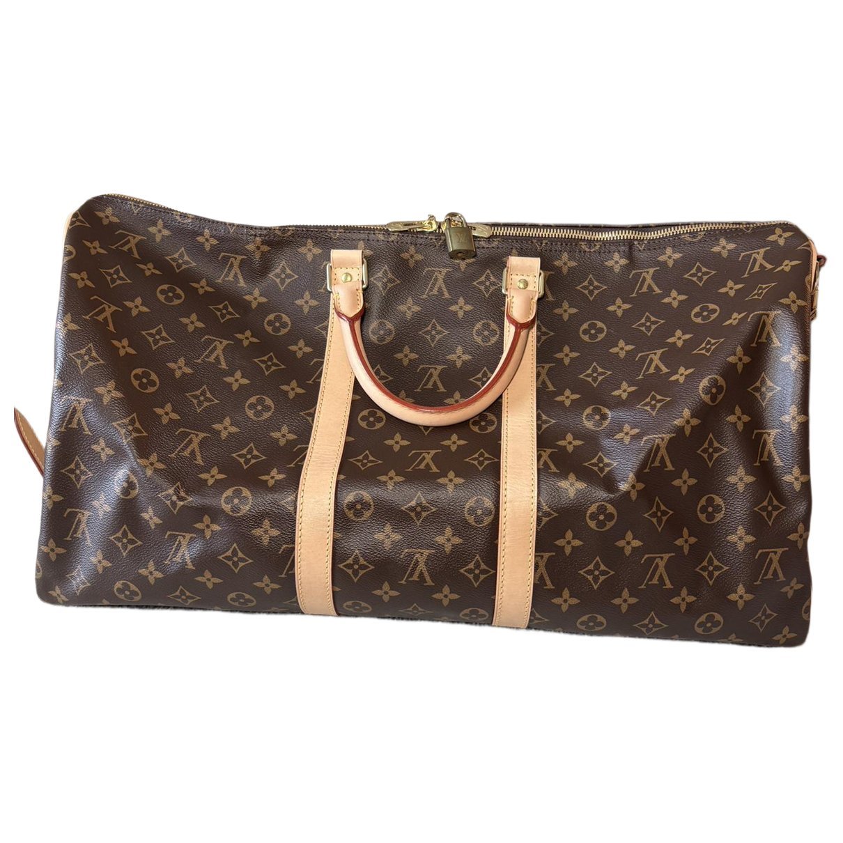 Keepall leather travel bag