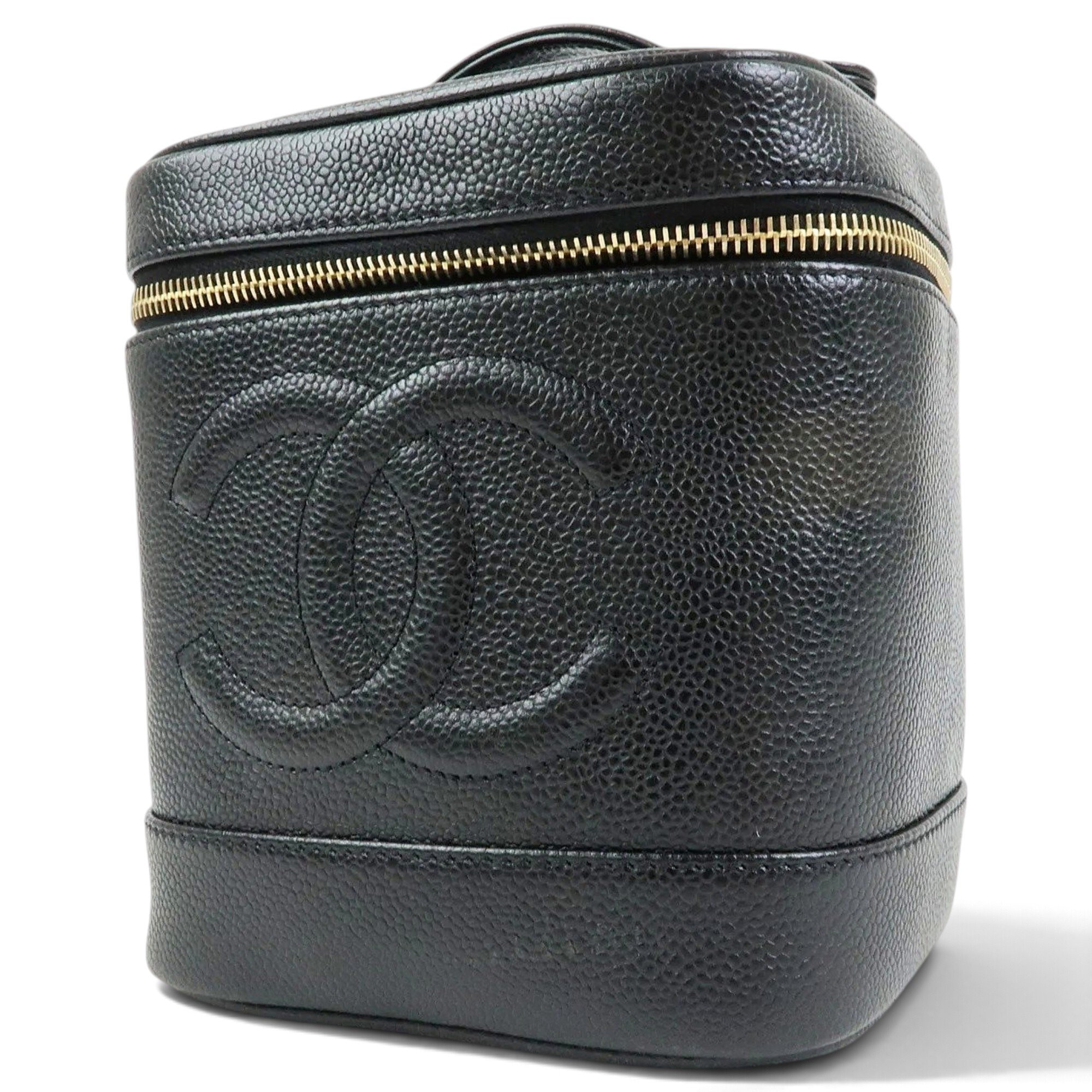 Vanity leather handbag