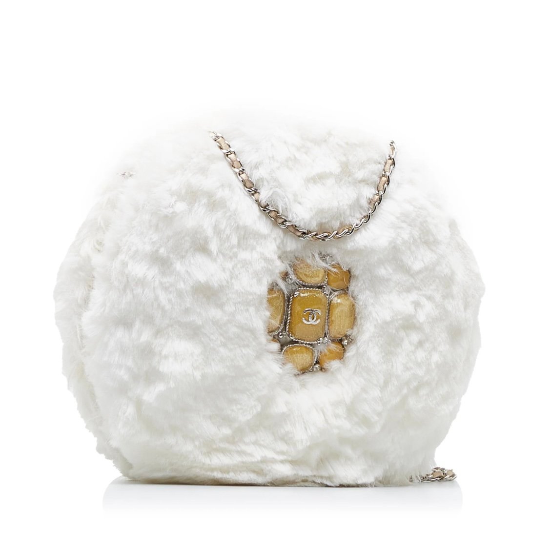 Faux fur crossbody bag