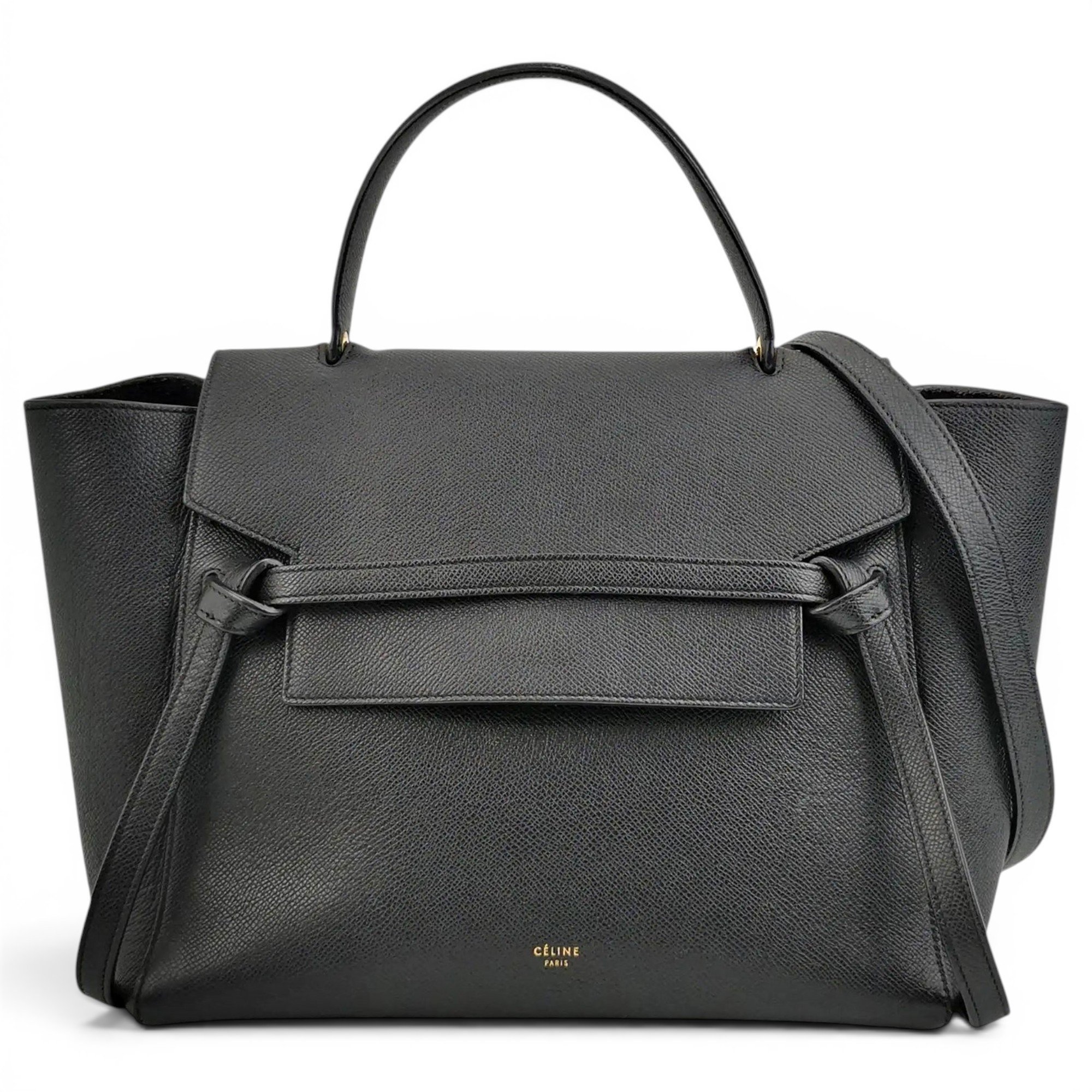 Belt leather handbag