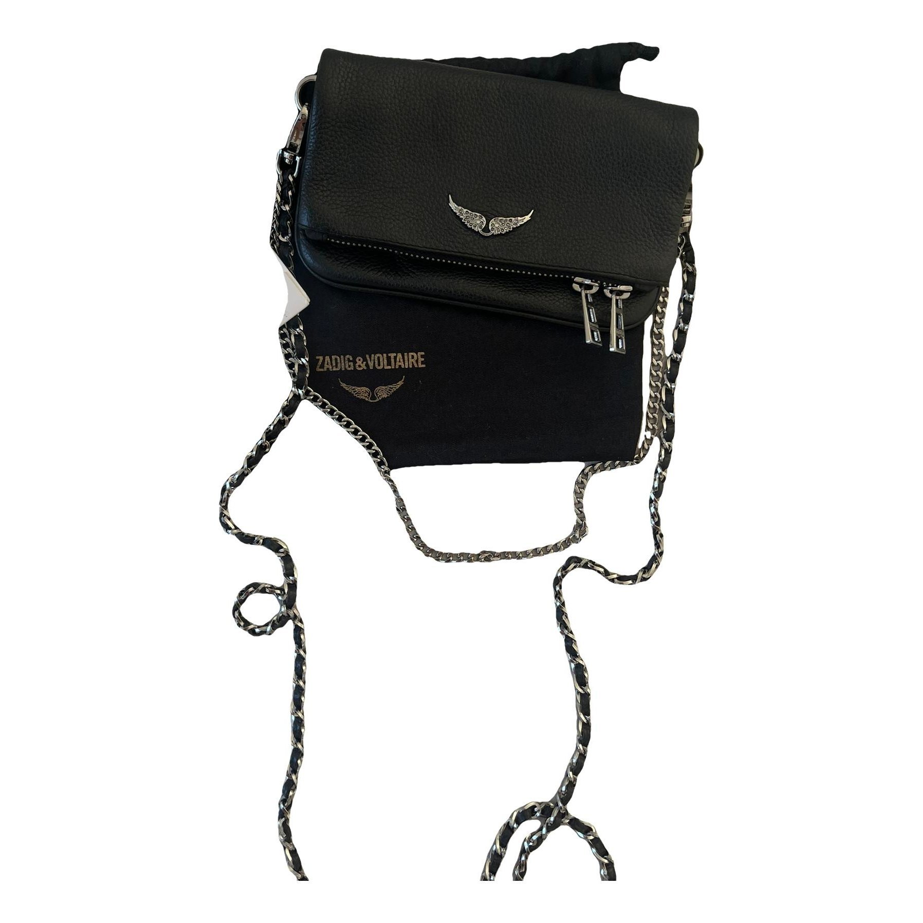 Rock leather crossbody bag