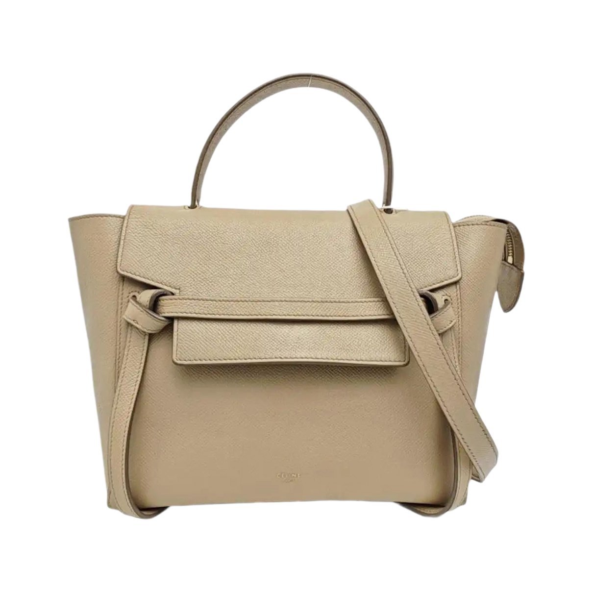 Belt leather handbag