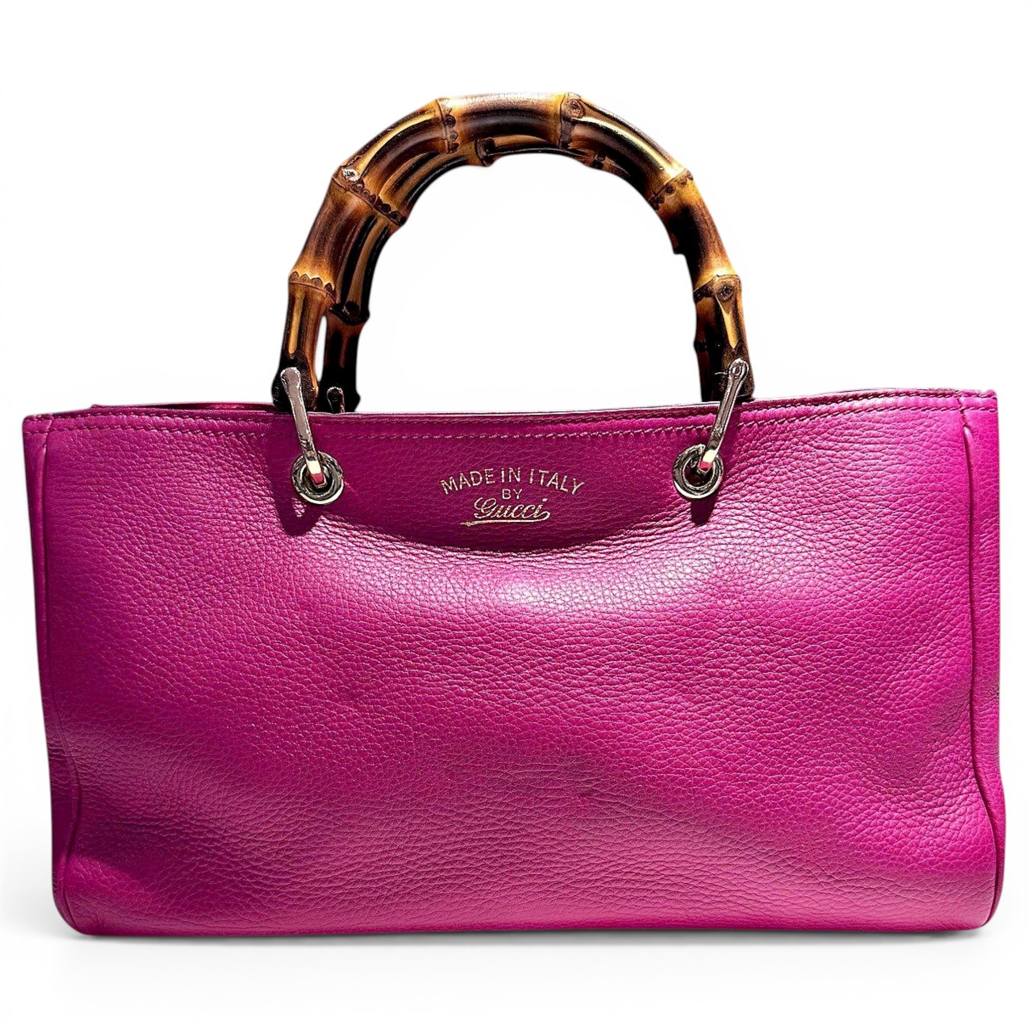 Bamboo leather handbag
