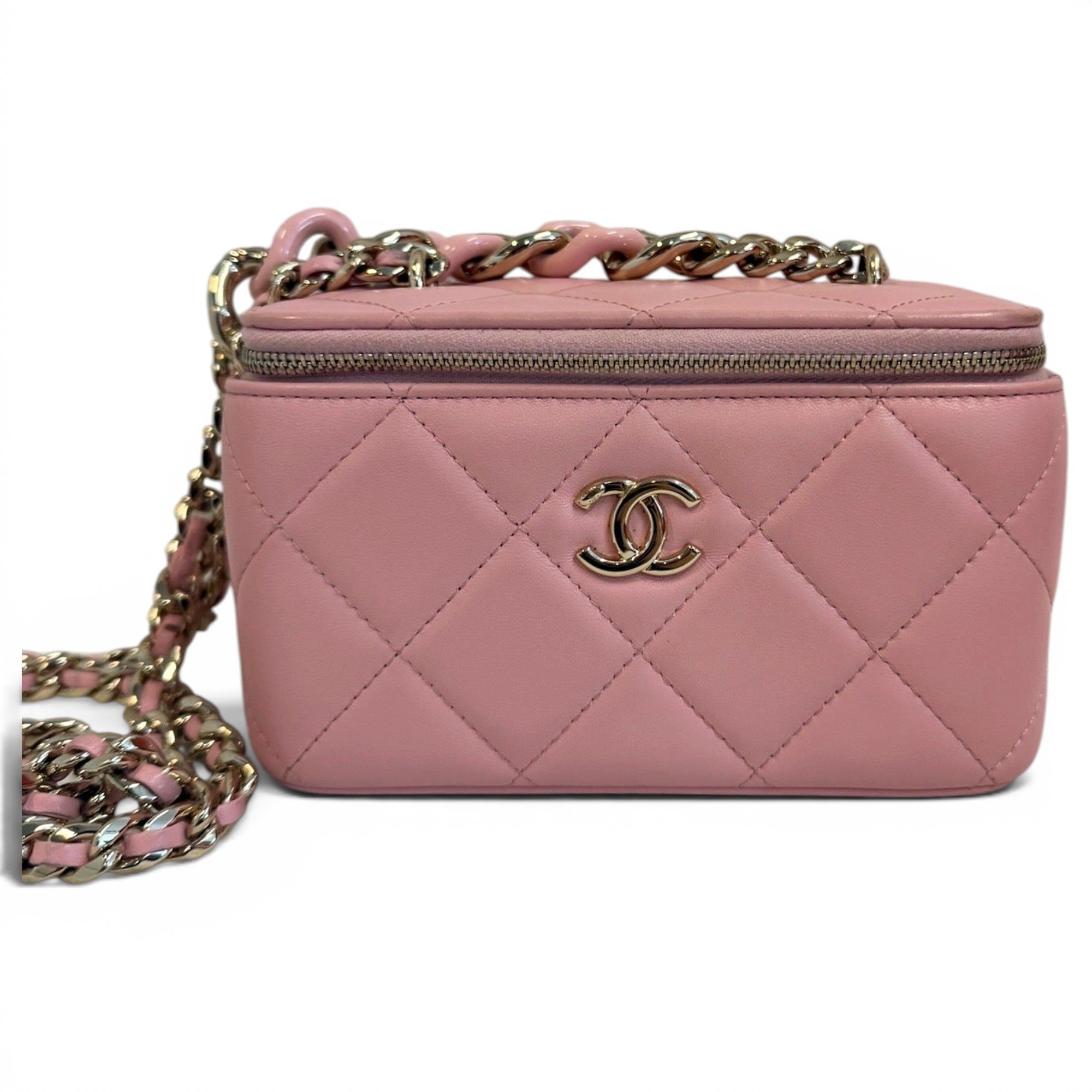 Trendy CC Vanity leather handbag