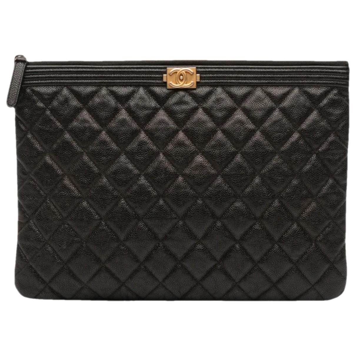 Boy leather clutch bag