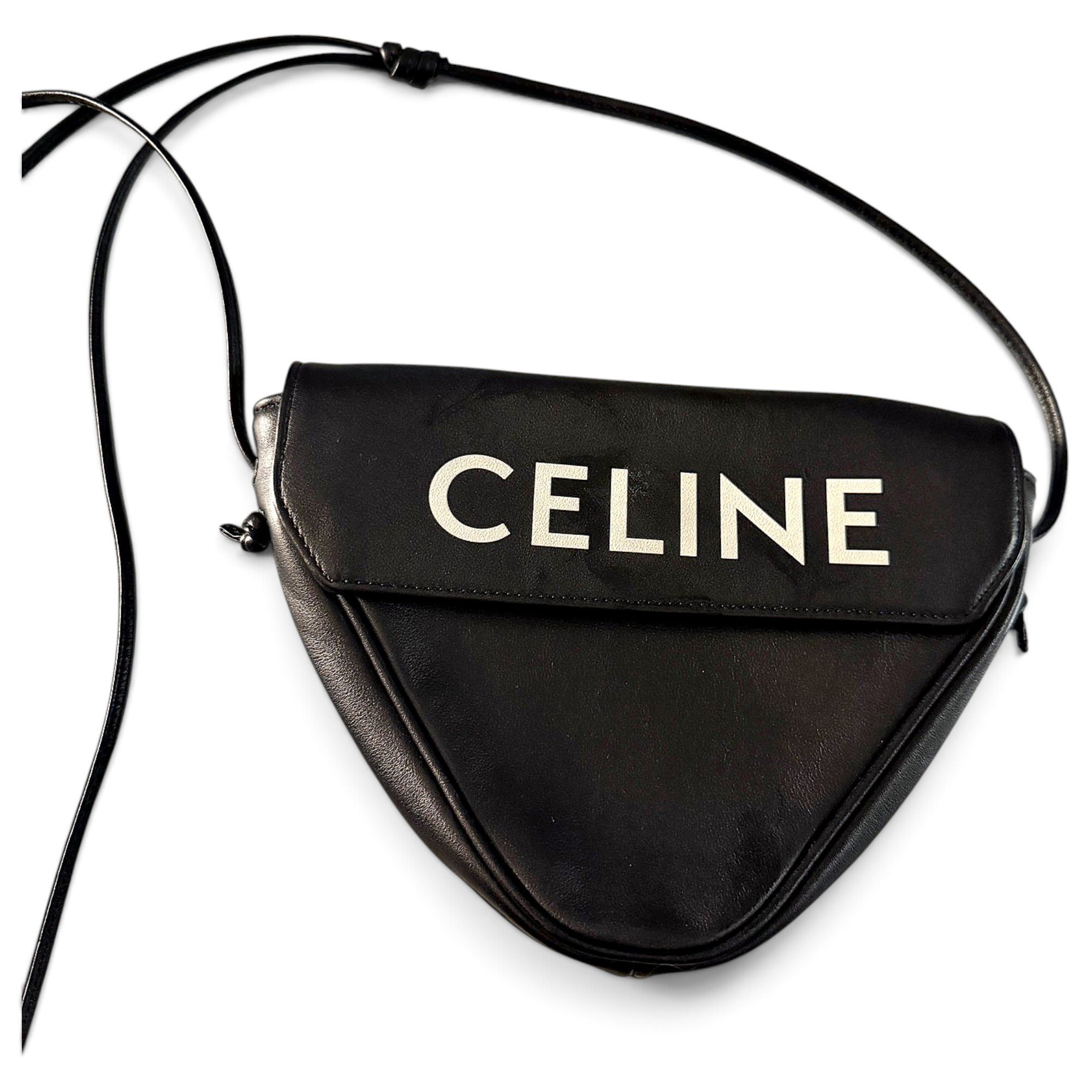Leather clutch bag