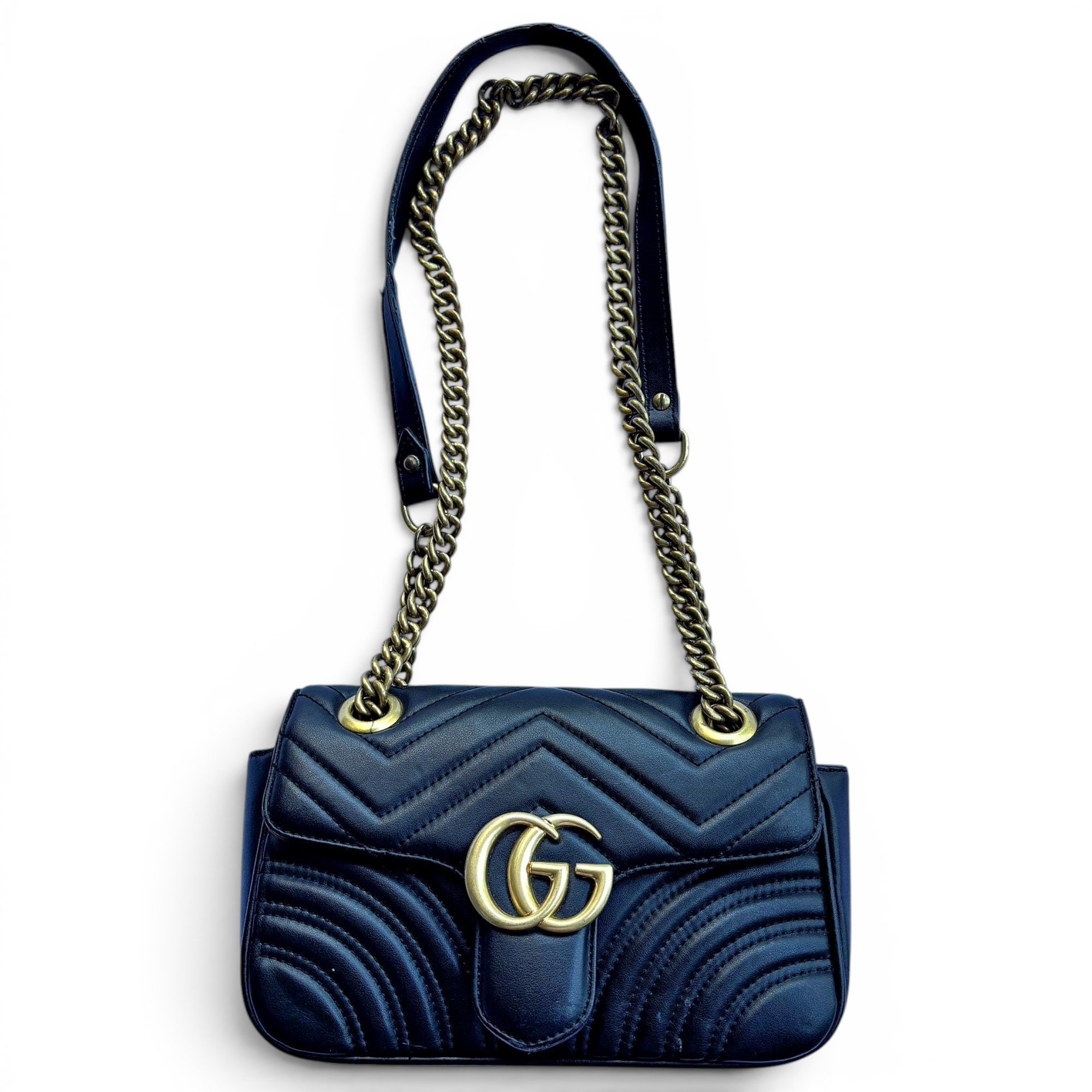 GG Marmont Flap leather crossbody bag