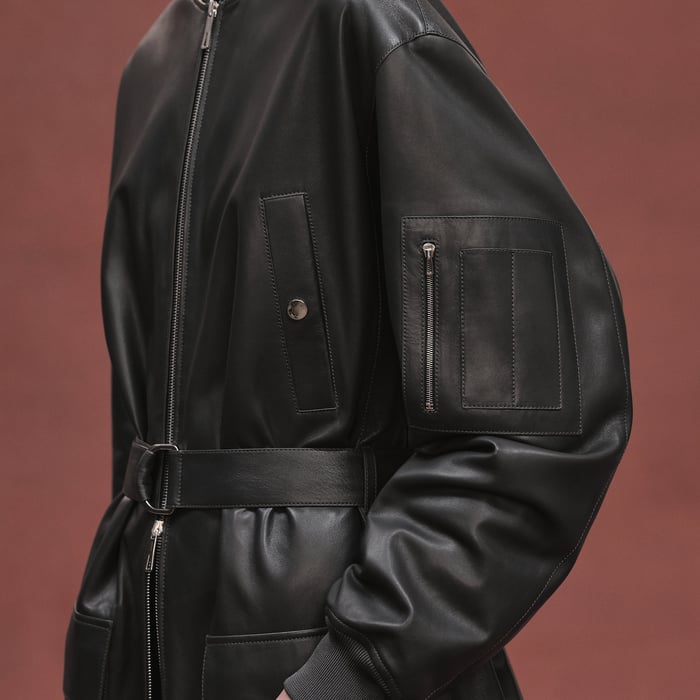 Gris Ardoise Bombers Coat