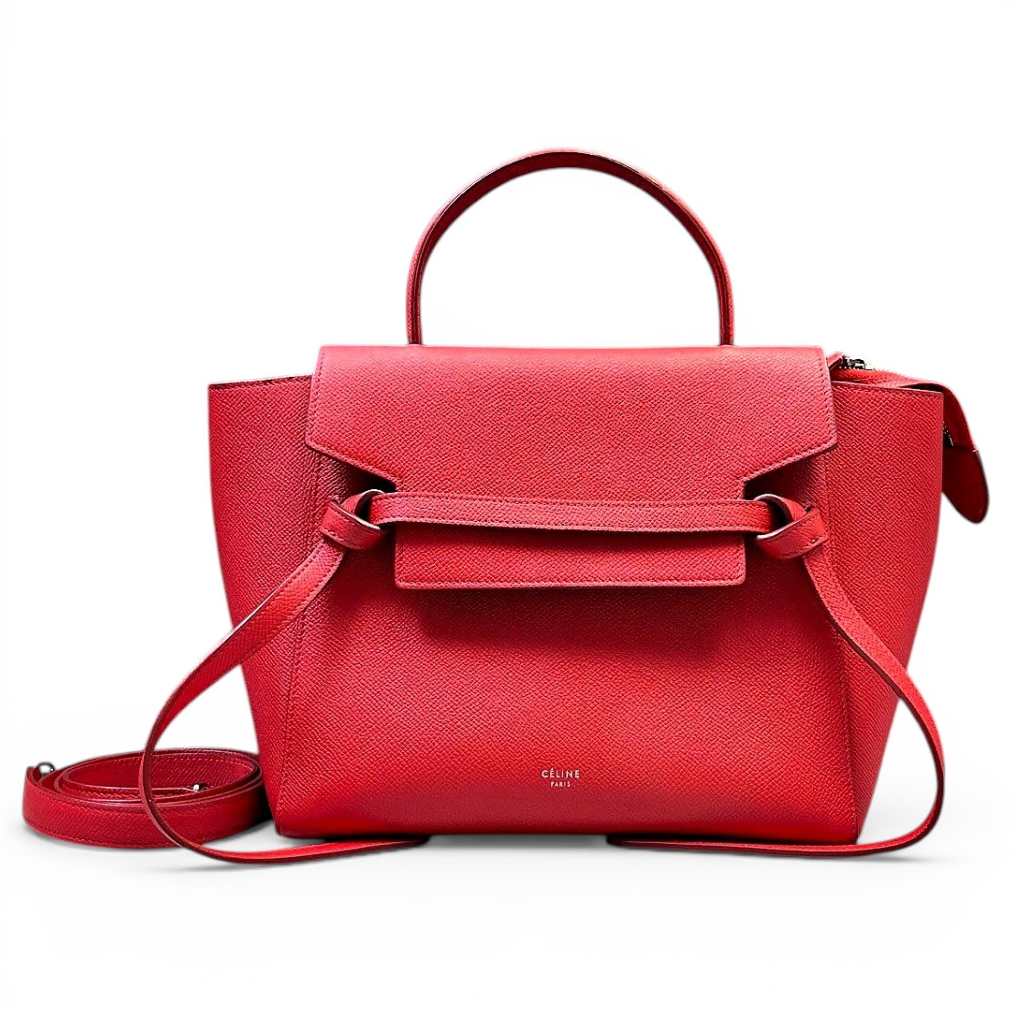 Belt leather handbag