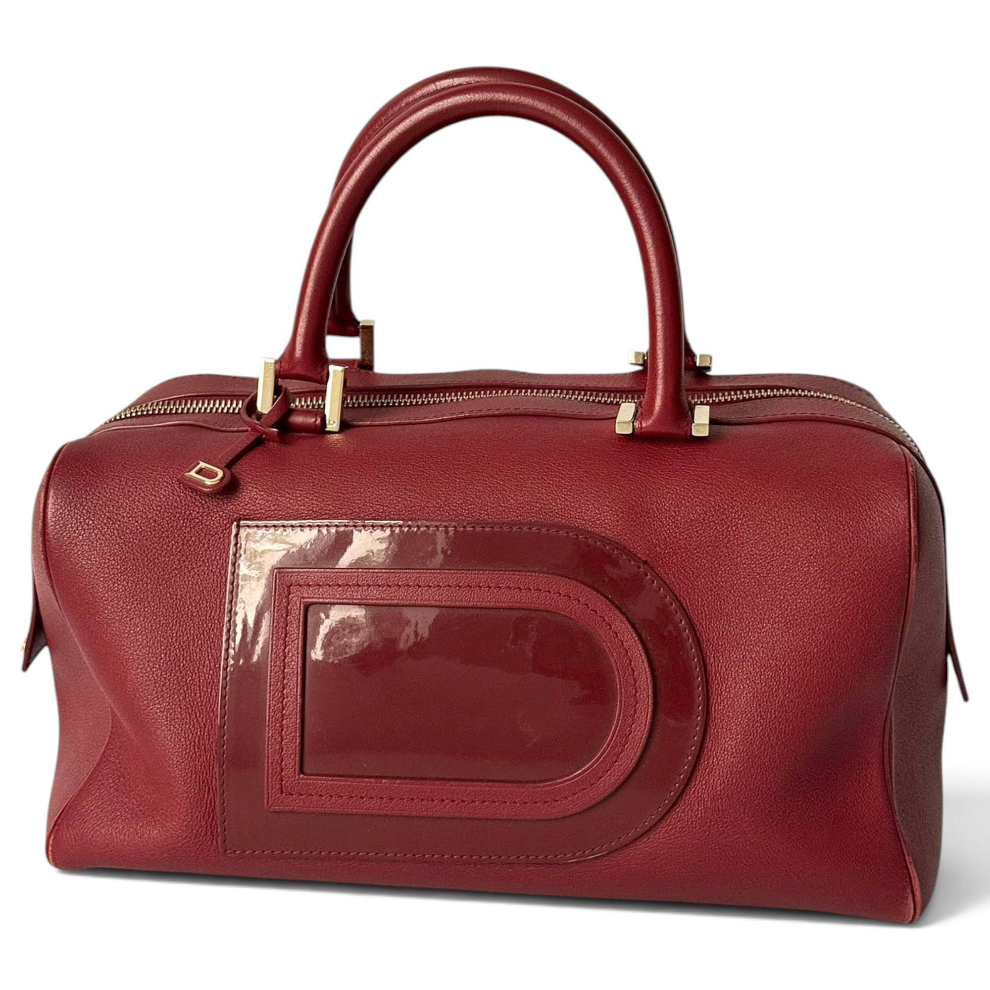 D to D leather handbag