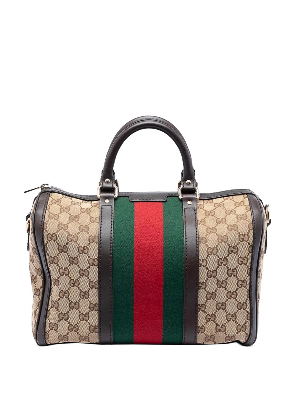 2016-2026 Medium GG Canvas Web Joy Boston Bag satchel