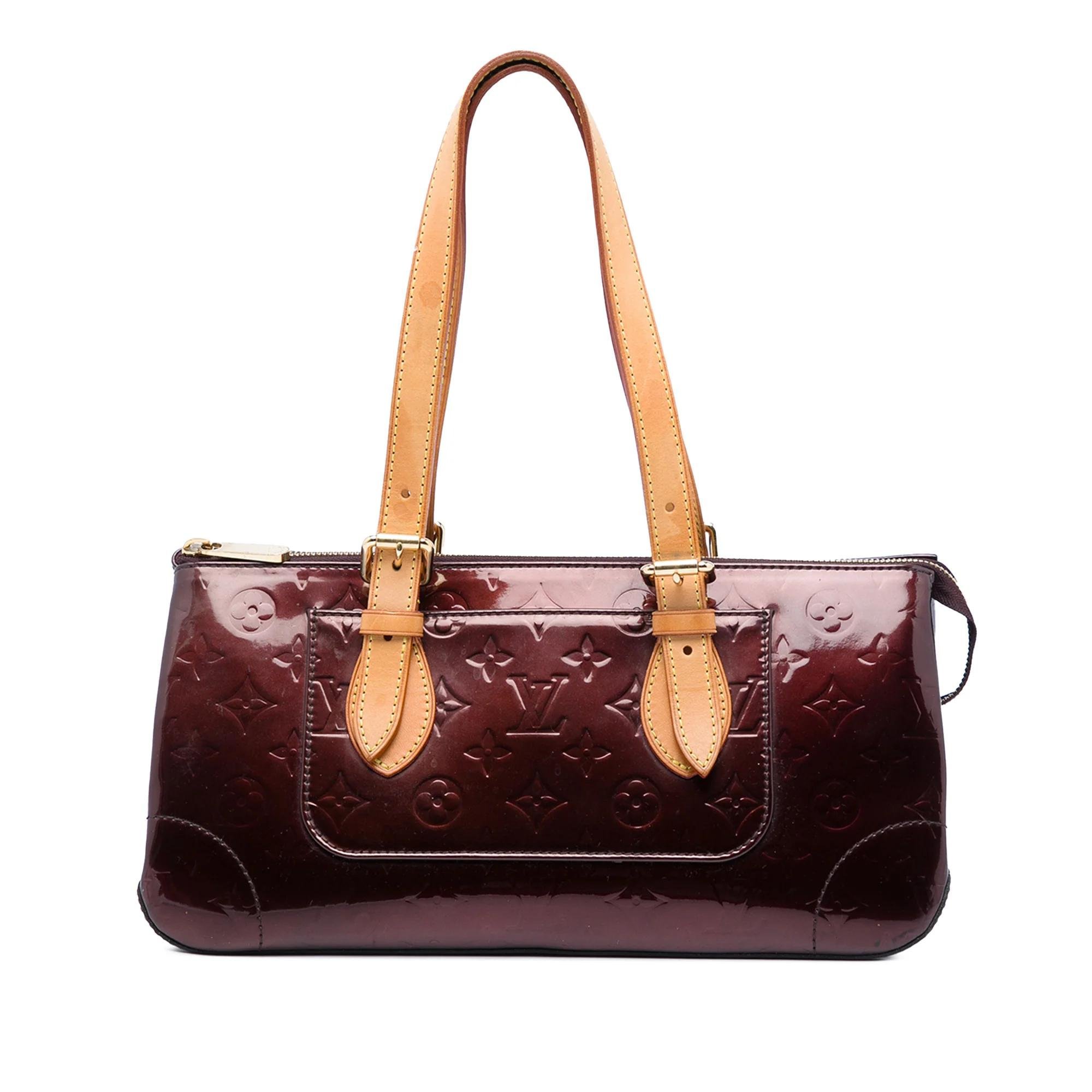 Rosewood leather handbag