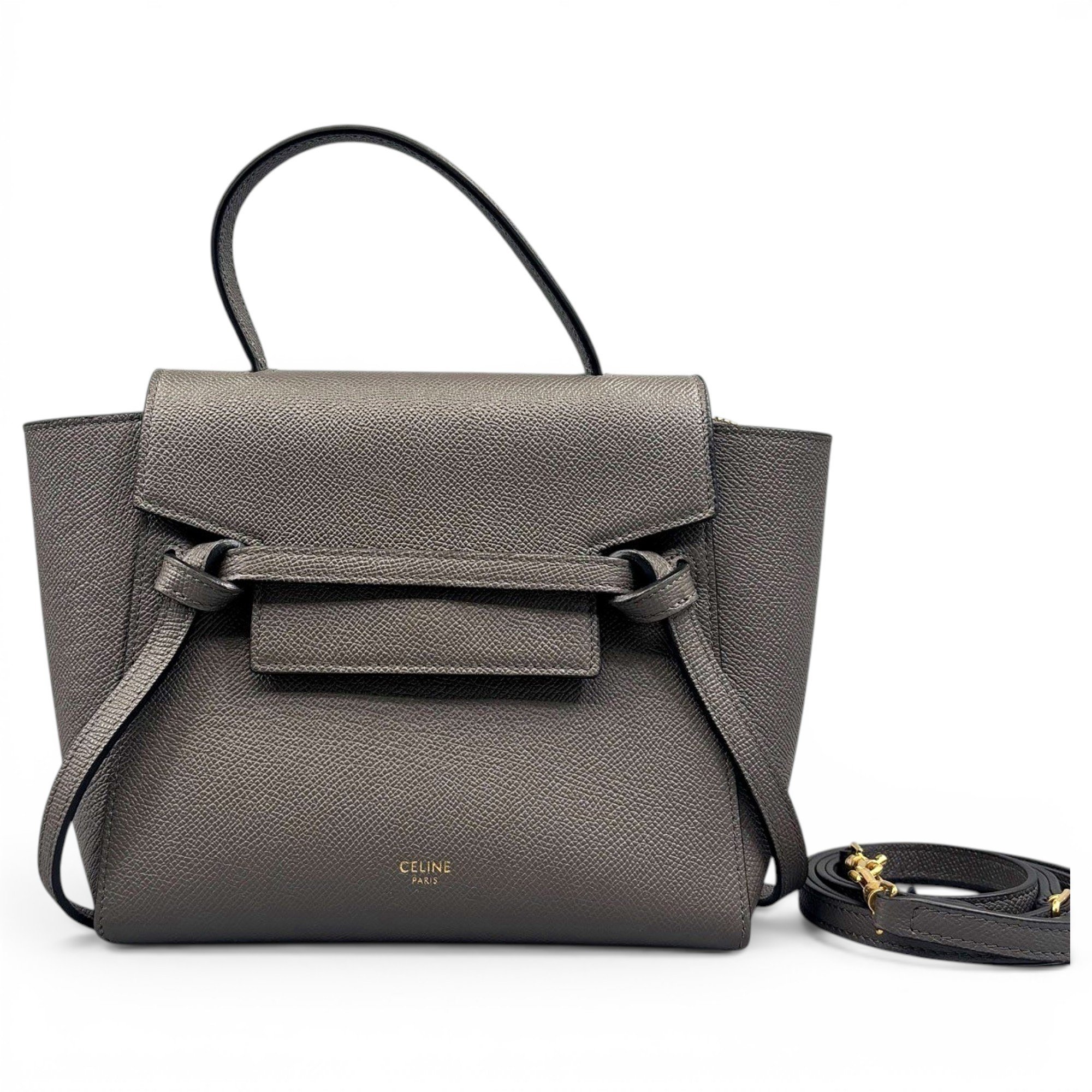 Belt leather handbag