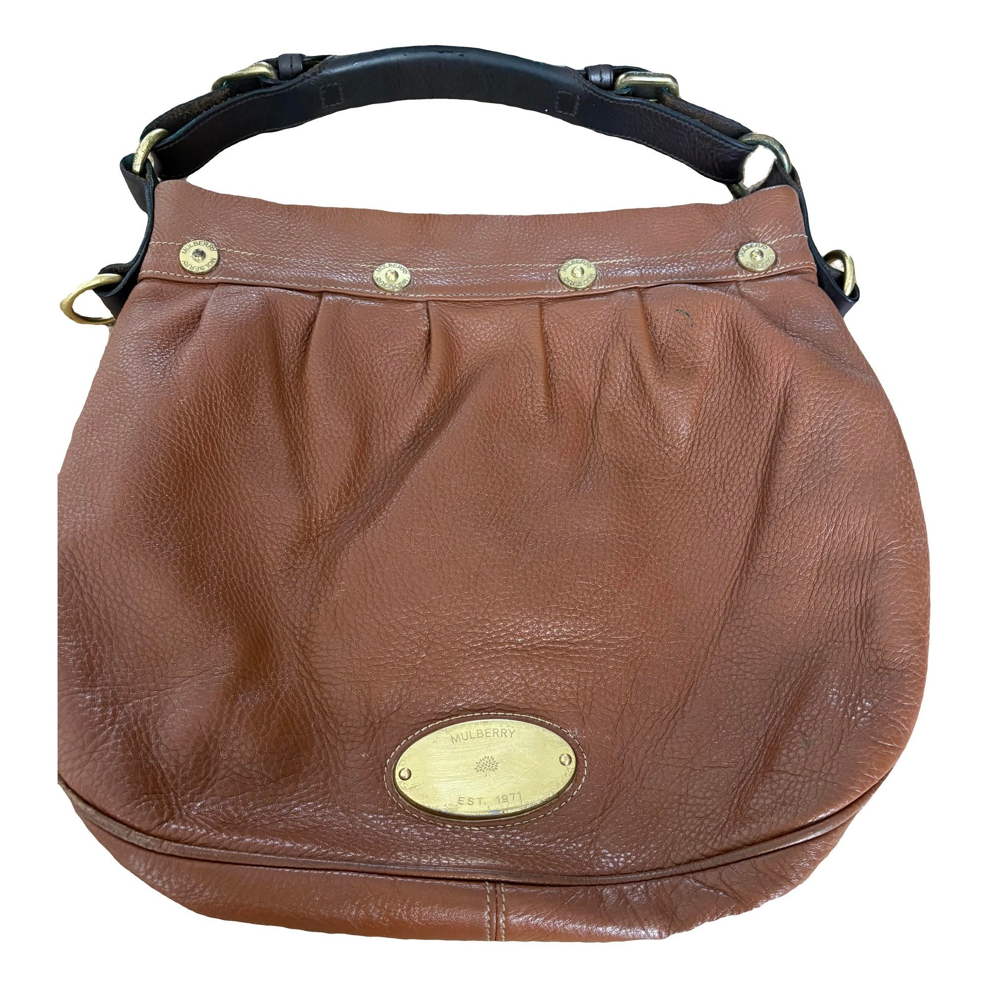 Leather clutch bag