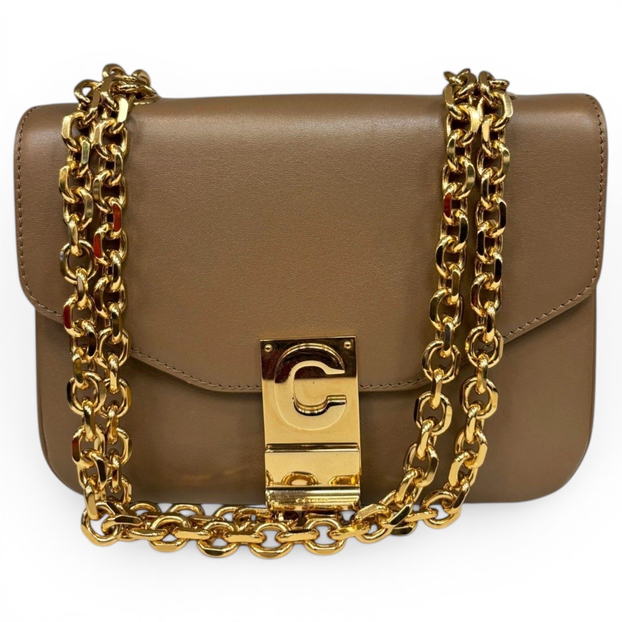 C bag leather crossbody bag