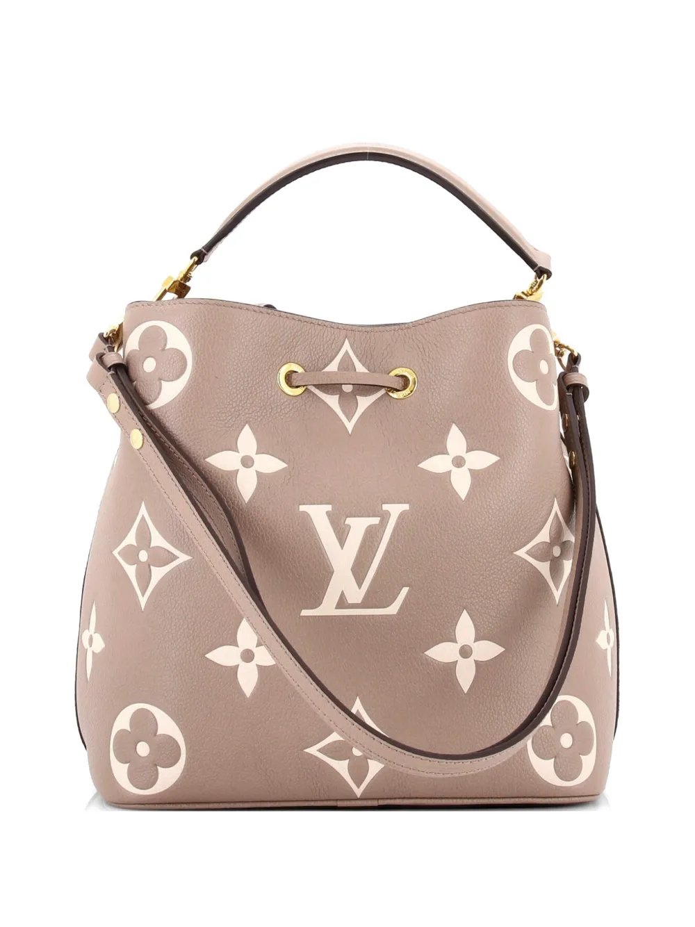 NeoNoe Handbag Bicolor Monogram Empreinte Giant MM bucket bag