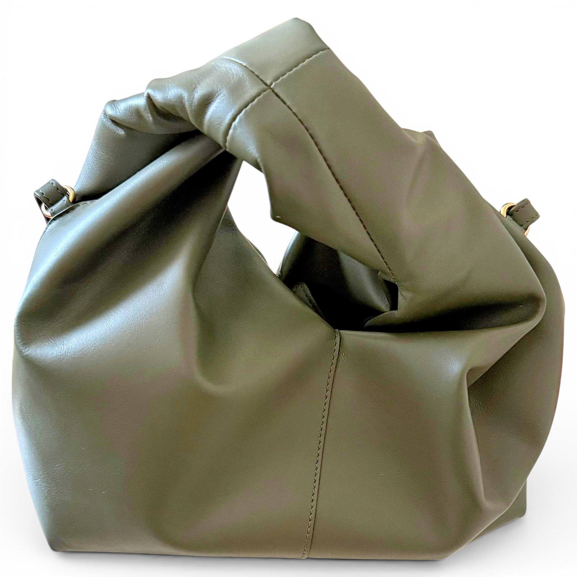 Twister leather handbag