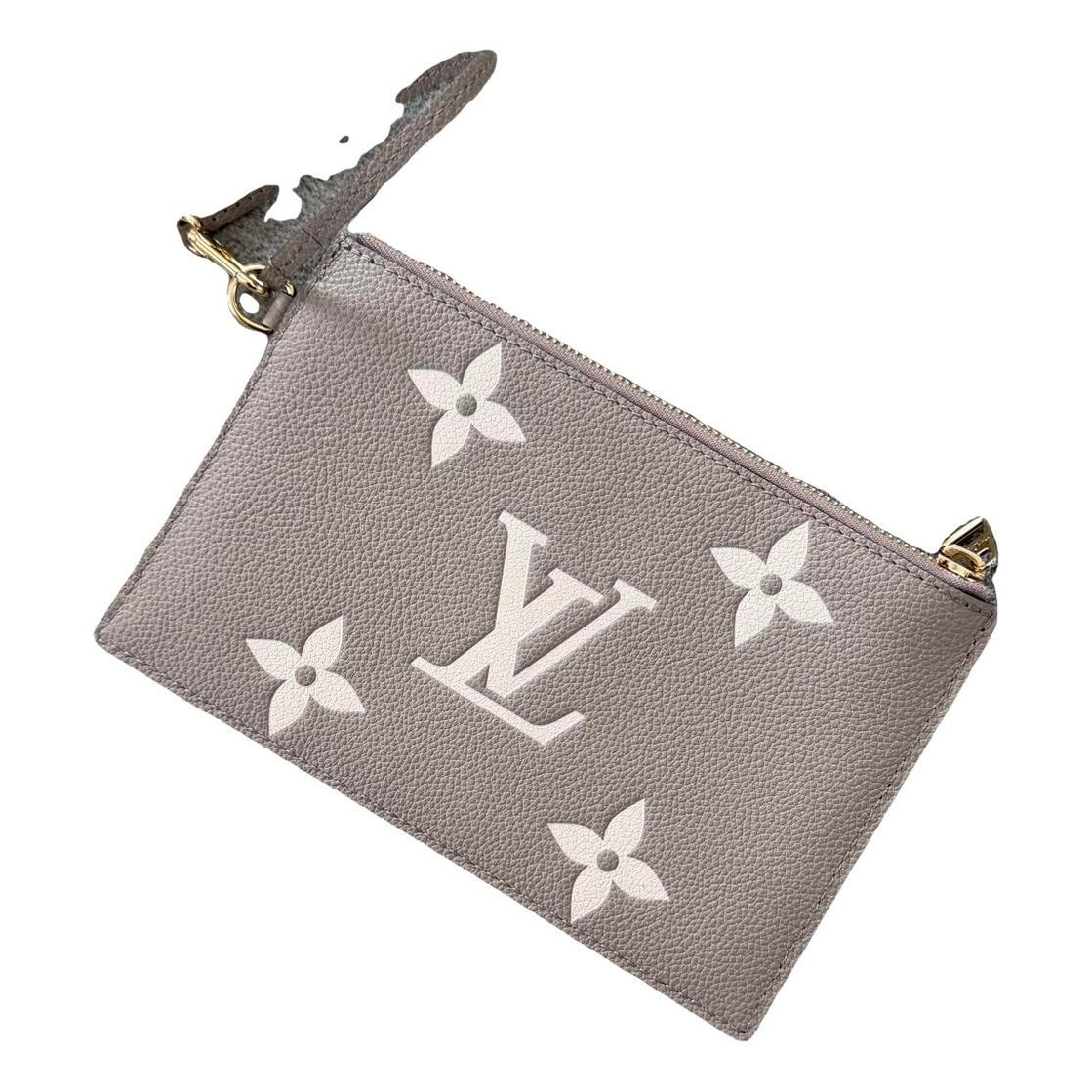 Leather clutch bag