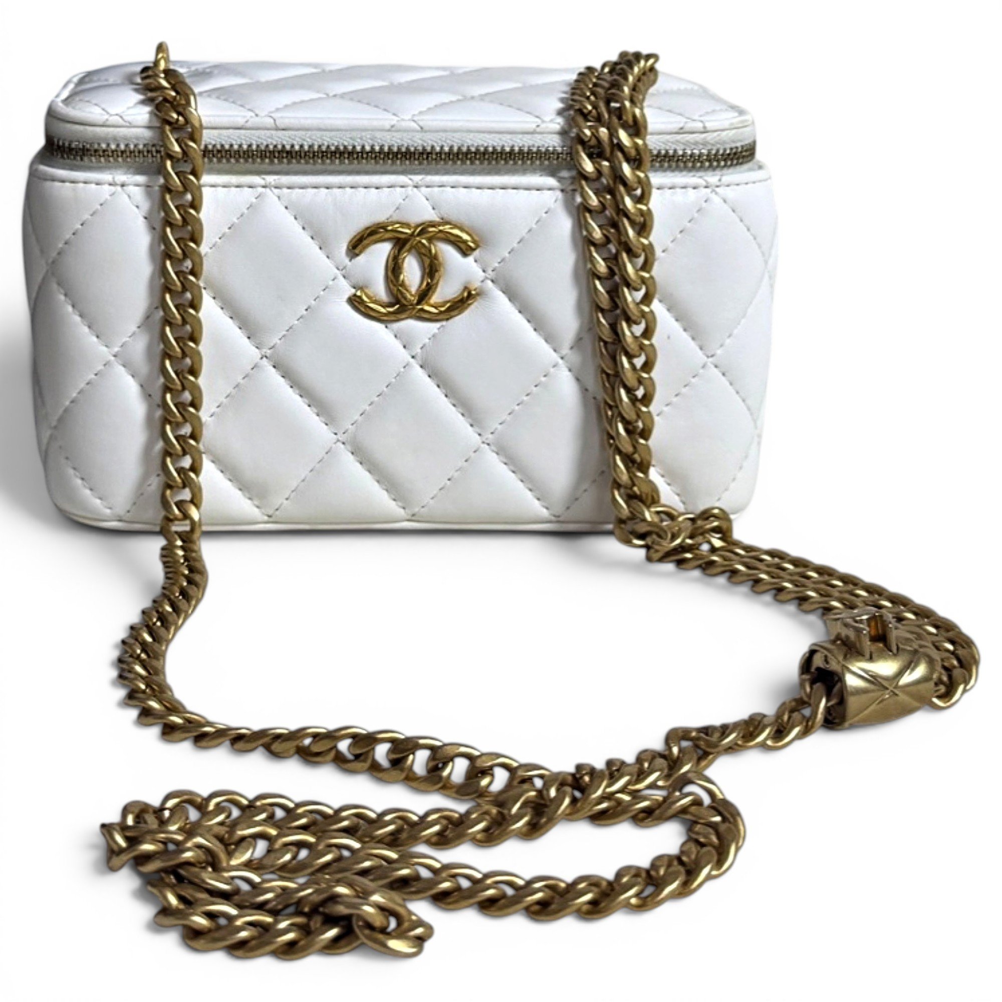 Trendy CC Vanity leather handbag