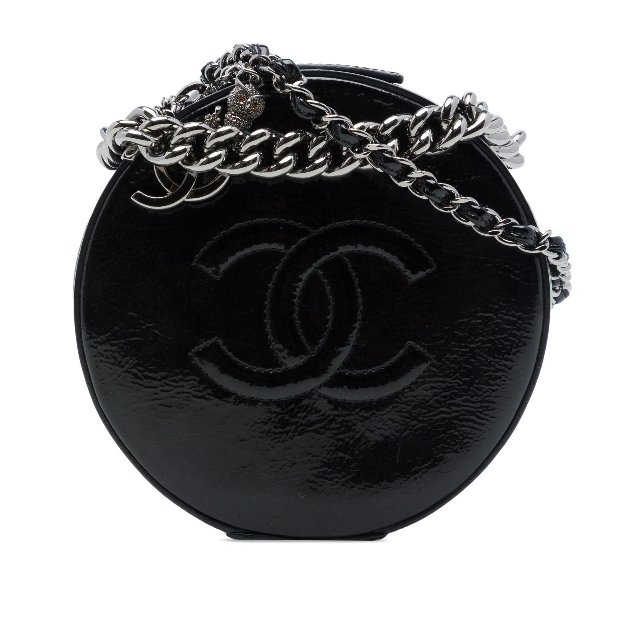 Patent leather handbag