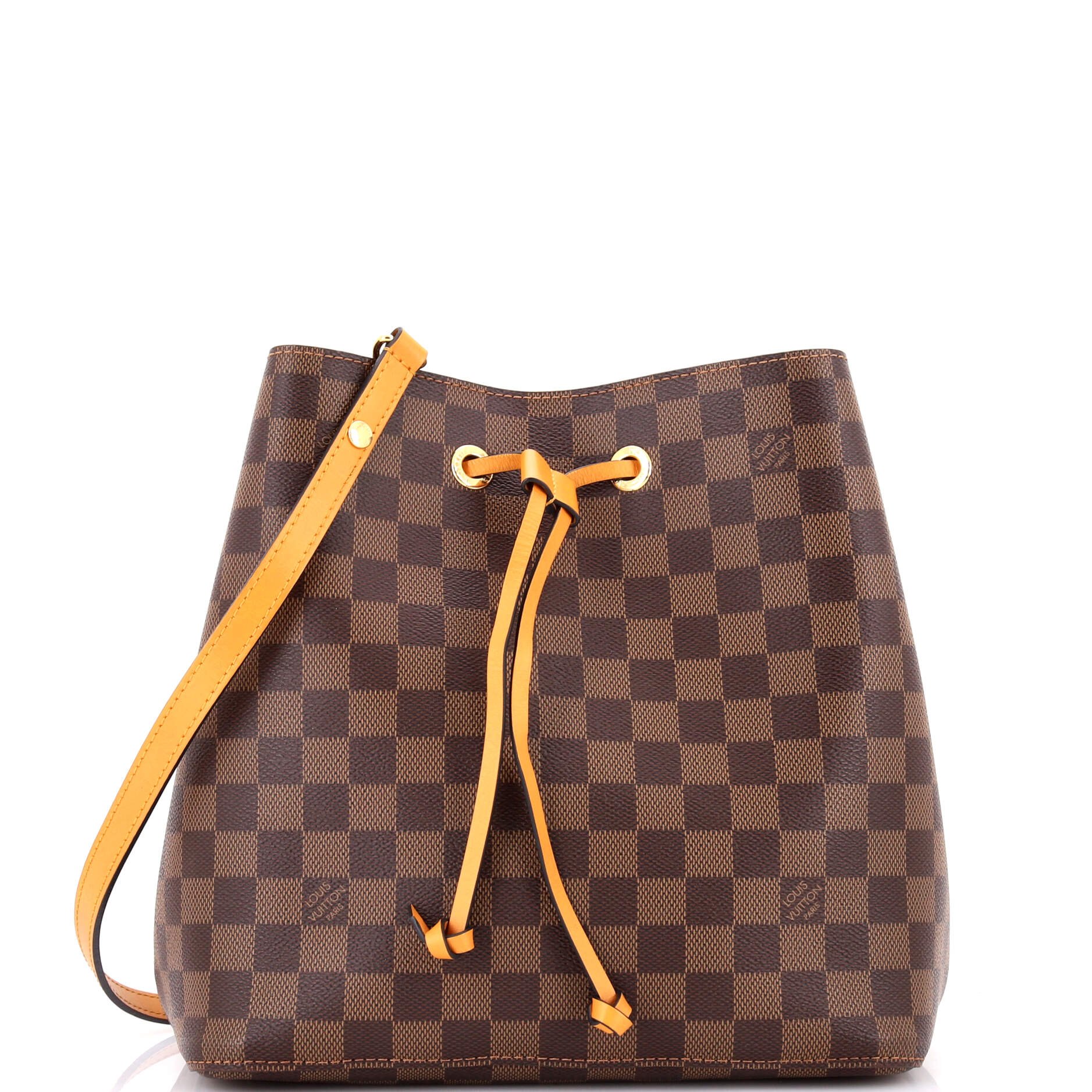 Louis Vuitton NeoNoe Handbag Damier with Leather MM