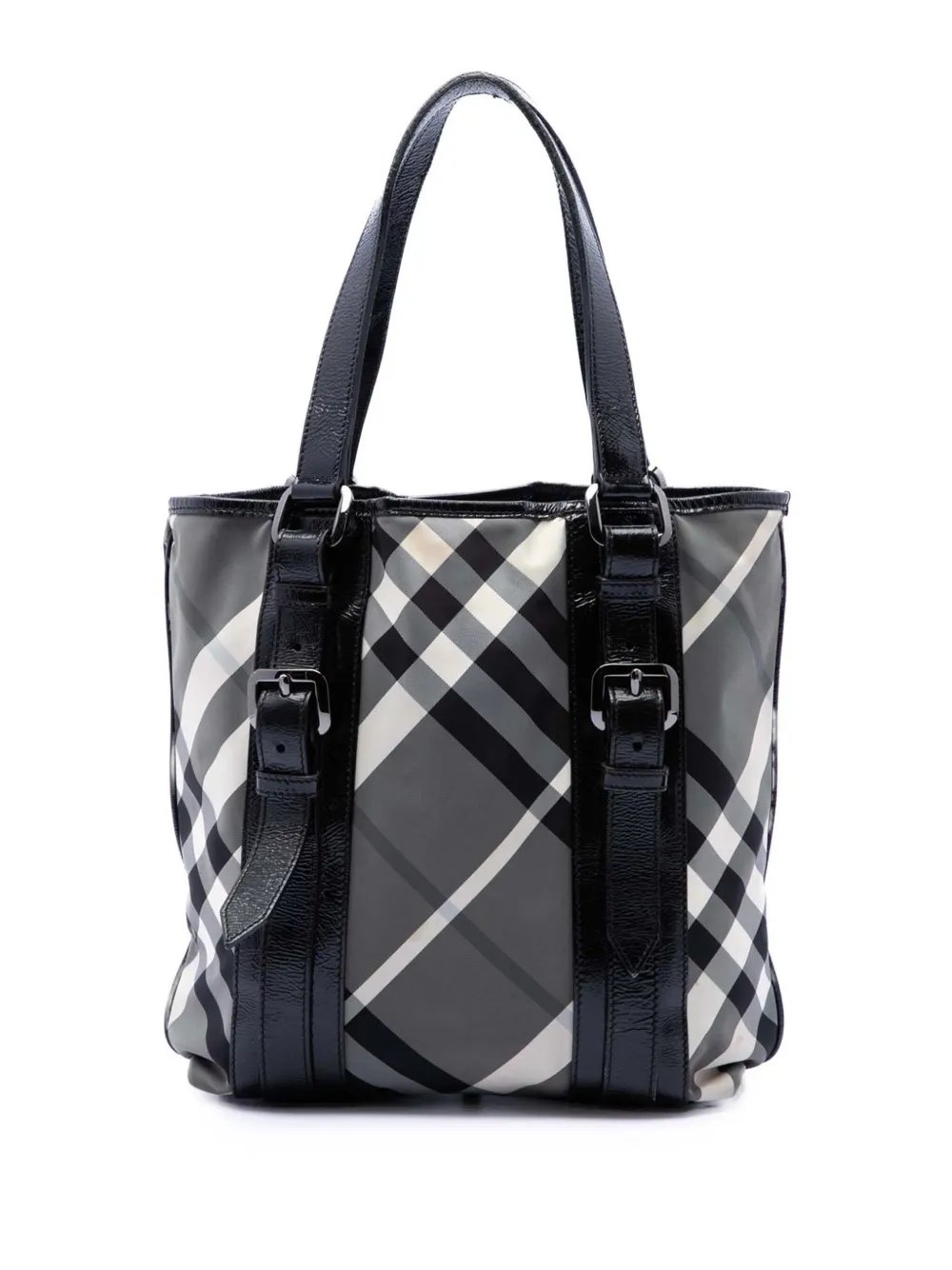 2000-2017 Small Beat Check Nylon Victoria tote bag