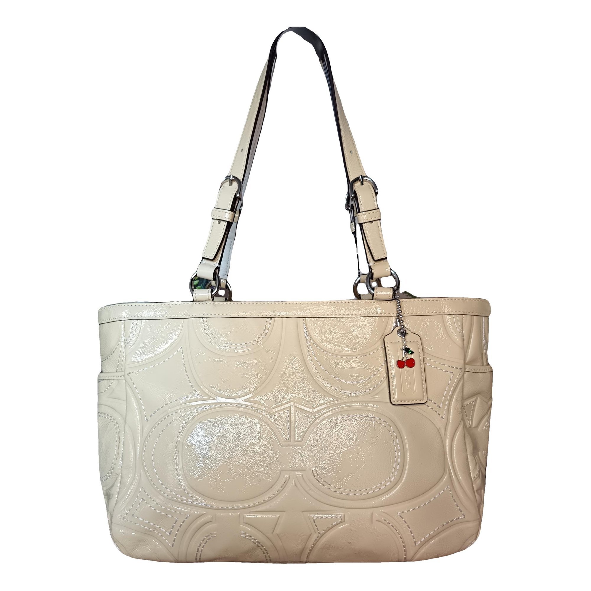 Patent leather handbag