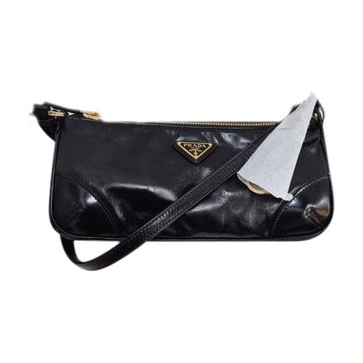 Leather clutch bag