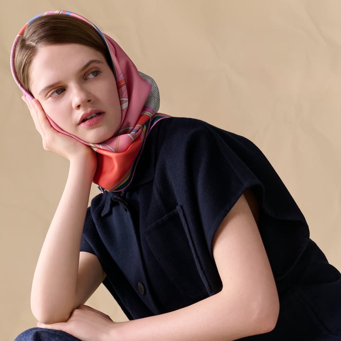 Petit Duc Double Face Scarf 90