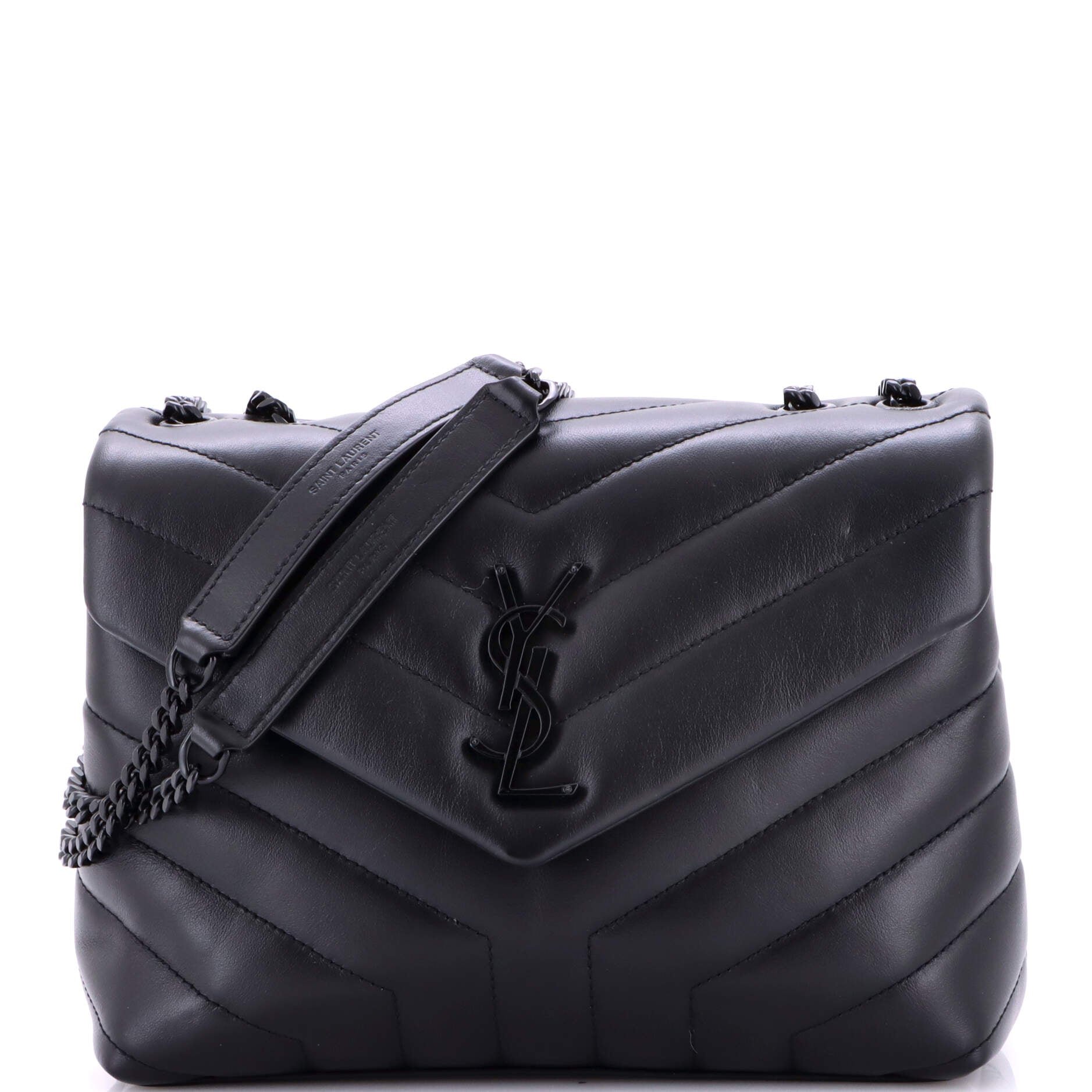 Loulou Shoulder Bag Matelasse Chevron Leather Small