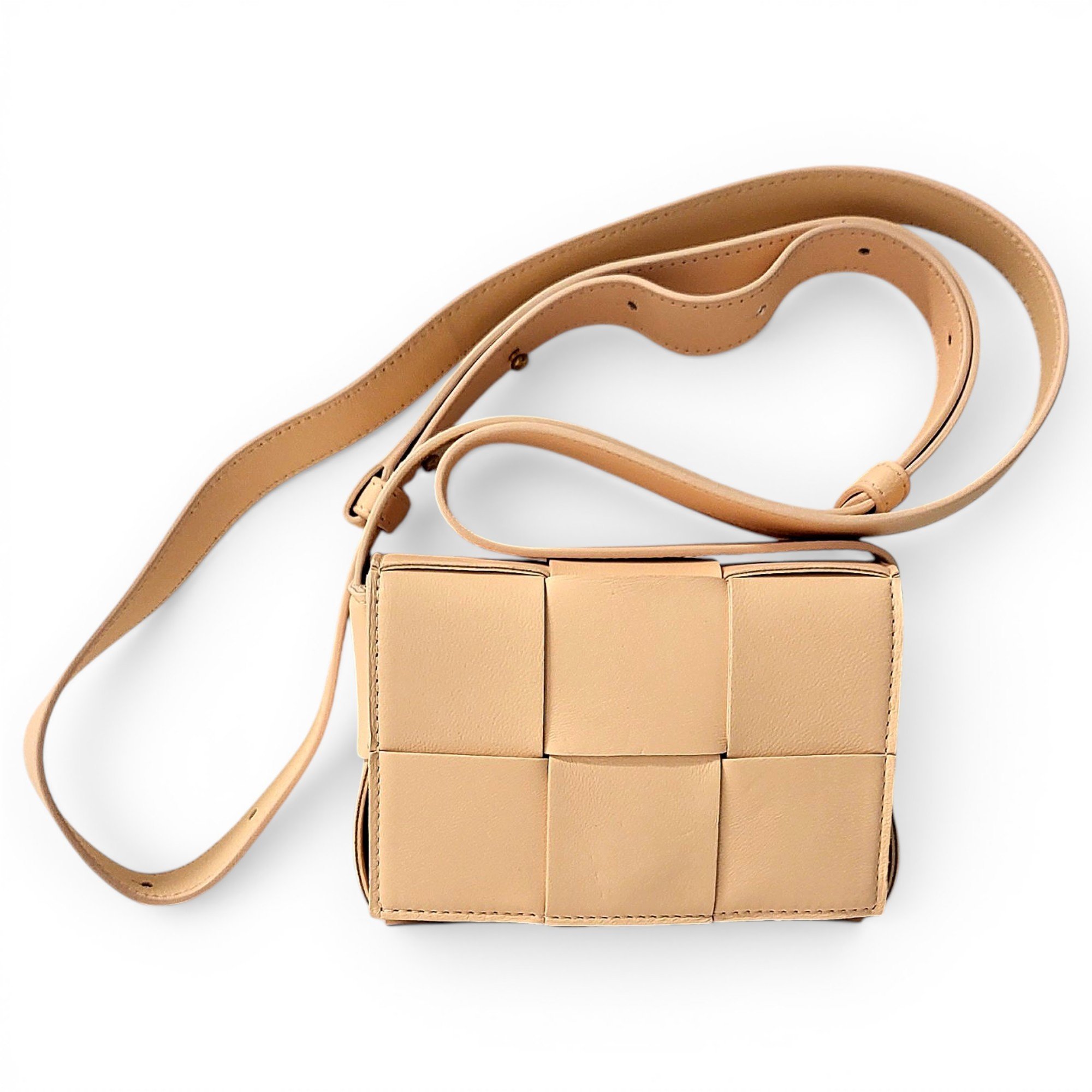 Cassette leather crossbody bag