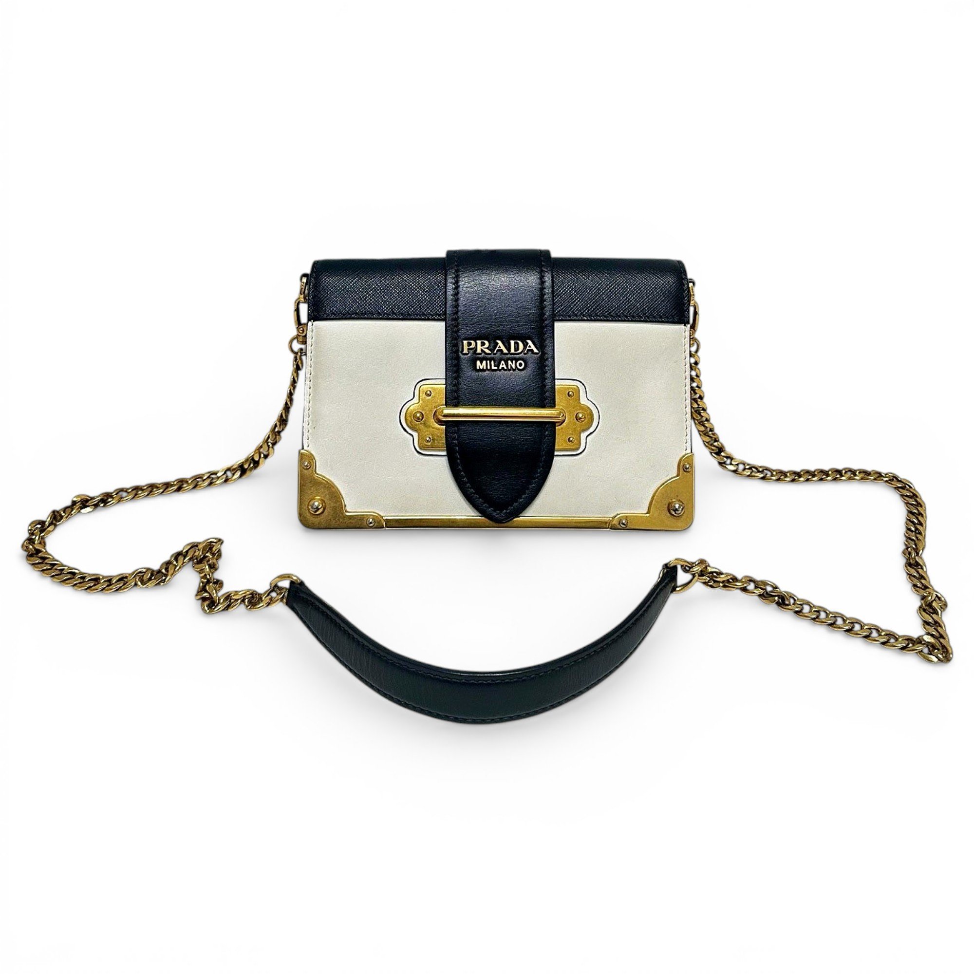 Cahier leather crossbody bag