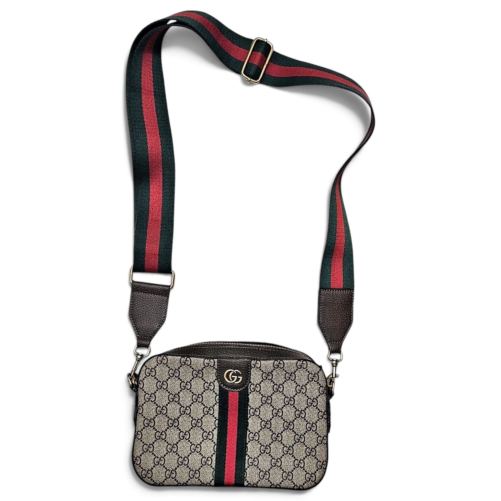 Ophidia GG leather crossbody bag