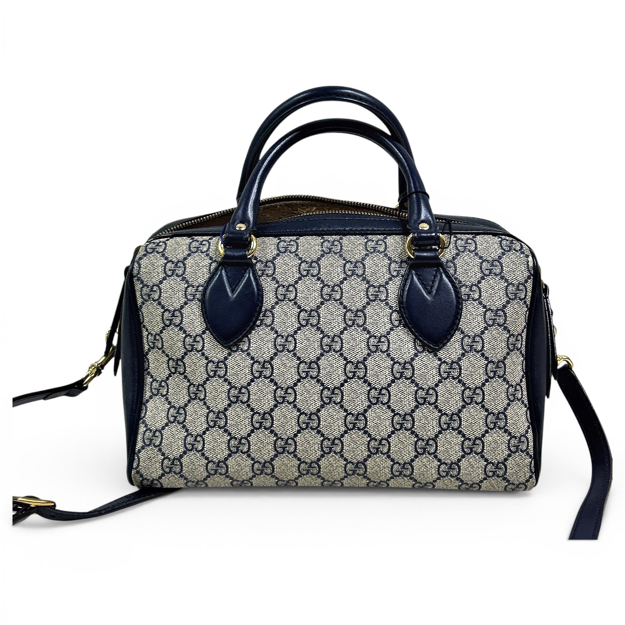 Boston leather handbag