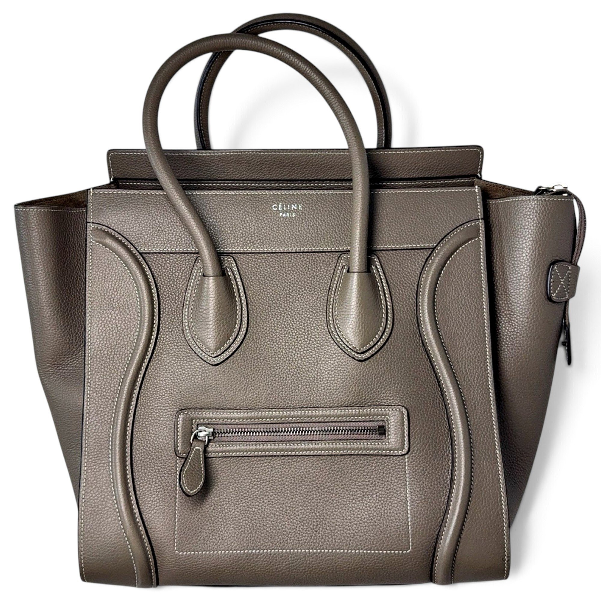 Luggage leather handbag