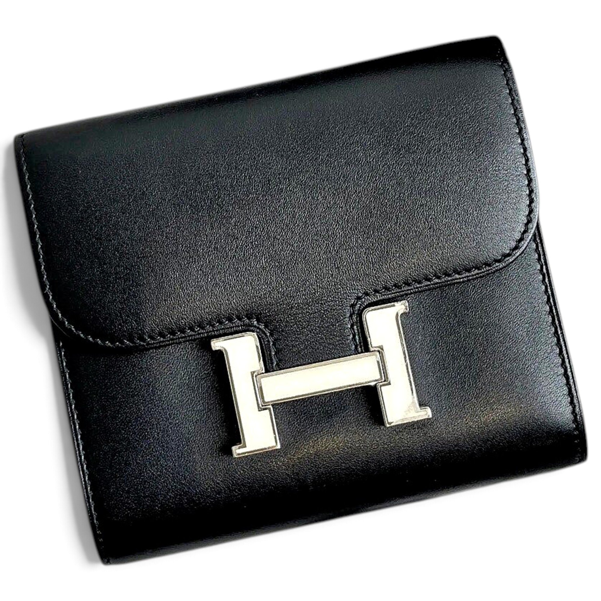 Leather clutch bag