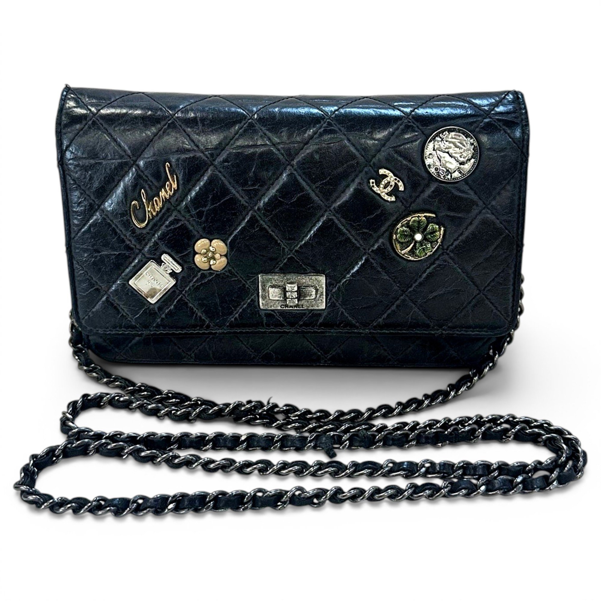 Wallet On Chain 2.55 leather crossbody bag
