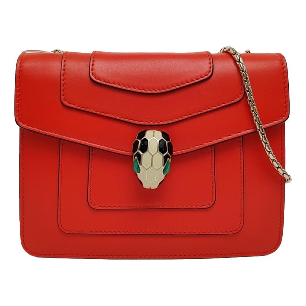Serpenti leather handbag