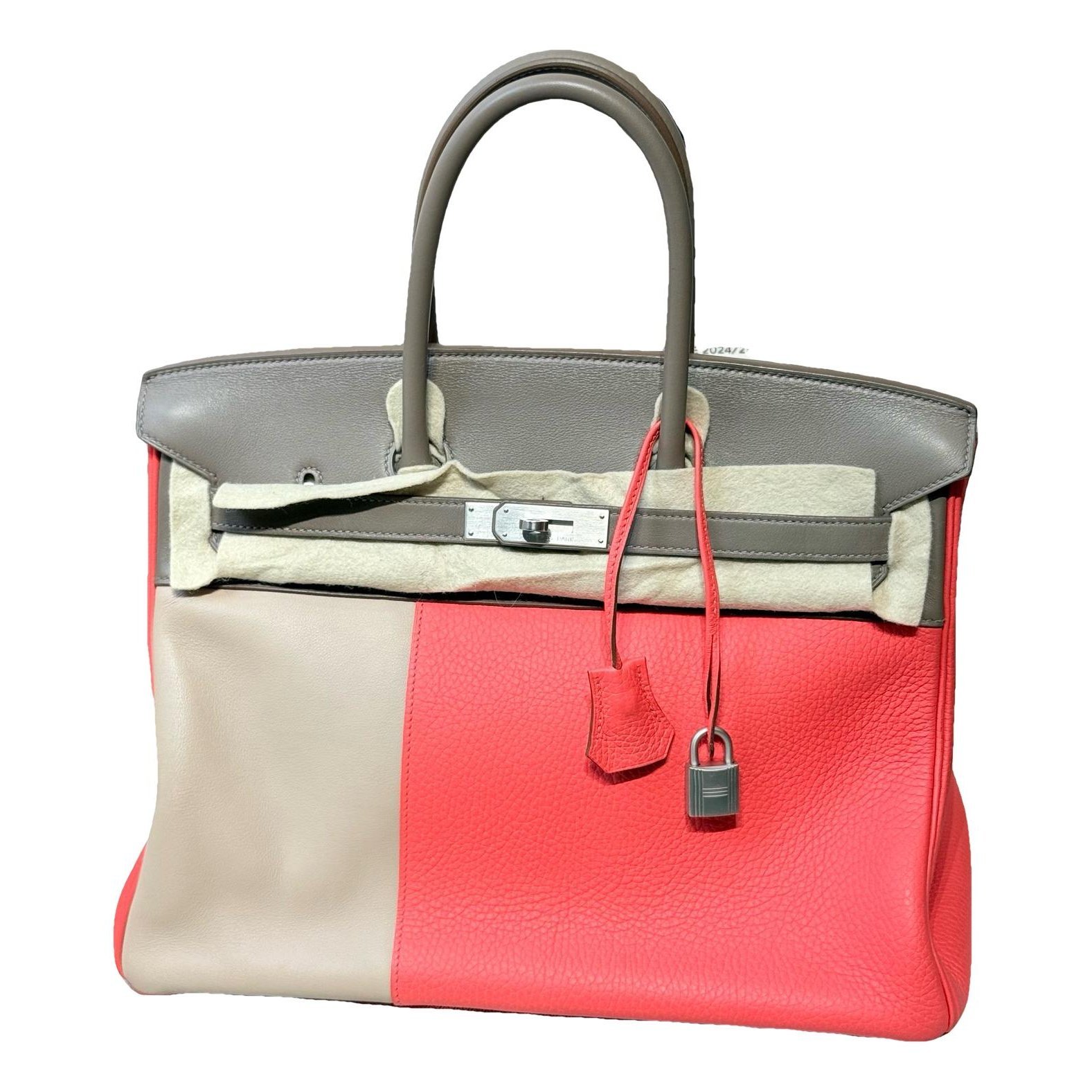 Birkin 35 leather handbag
